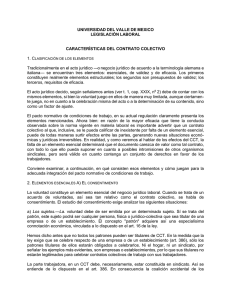 Características del contrato colectivo