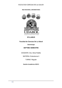 FACULTAD CIENCIAS DE LA SALUD - Udabol Virtual