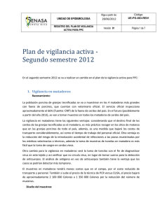 Plan de Vigilancia activa para PPC 2012-2