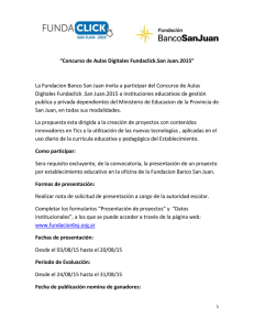 Concurso de Aulas Digitales Fundaclick.San Juan.2015