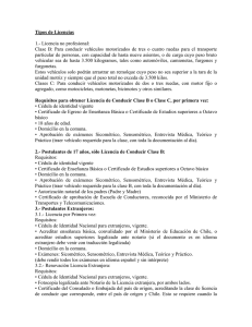 Tipos de Licencias - Municipalidad de San Miguel