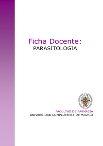 Parasitología - Universidad Complutense de Madrid