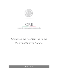 julio 2014 Manual de la Oficialía de Partes Electrónica