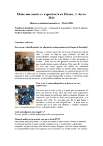invierno 2014 - Mujeres en Mision Humanitaria