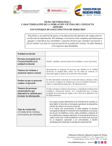 Ficha metodologica Caracterizacion