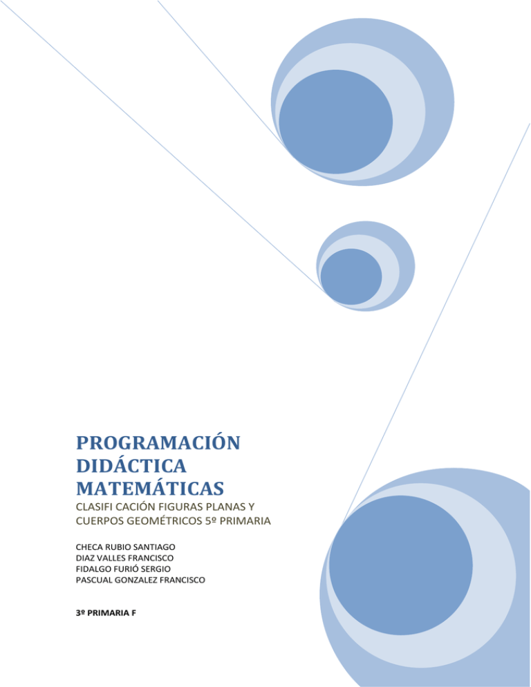 PROGRAMACIÓN DIDÁCTICA MATEMÁTICAS