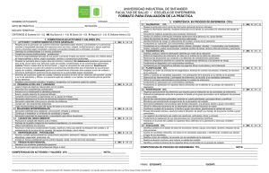 UNIVERSIDAD INDUSTRIAL DE SNTANDER FORMATO PARA EVALUACIÓN DE LA PRÁCTICA