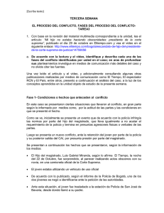 [Escriba texto] TERCERA SEMANA EL PROCESO DEL CONFLICTO