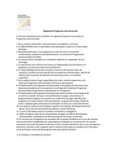 Reglamento Firmado - Programas Internacionales