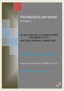 Vocabulario personal  José Luis Fernández Fernández Actividad 1