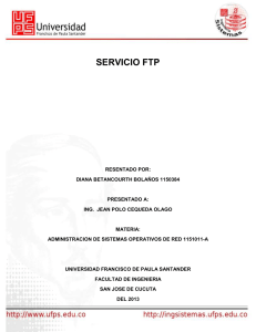 servicio ftp - Administracion de Sistemas Operativos de Red