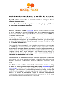 mobifriends.com alcanza el millón de usuarios