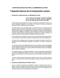 1 Aspectos básicos de la Comprensión Lectora: