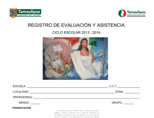 ciclo escolar 2013 - 2014 - Telesecundarias de Tamaulipas