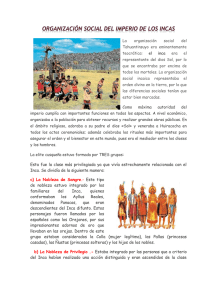 organización social del imperio de los incas