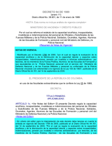 decreto 94 de 1989 - Policía Nacional de Colombia