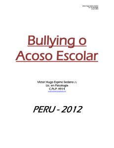 Bullying o Acoso Escolar Víctor Hugo Espino