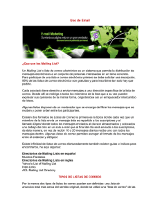 Uso de Email - website