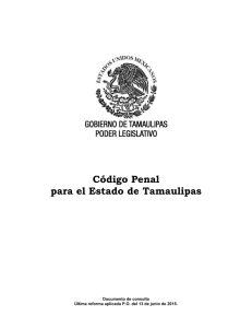 codigo penal para el estado de tamaulipas