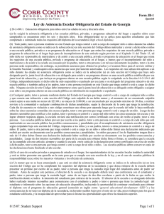 Ley de Asistencia Escolar Obligatoria del Estado de Georgia