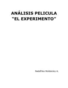 Análisis de película "El Experimento"