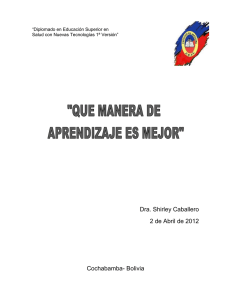 Dra. Shirley Caballero 2 de Abril de 2012 Cochabamba- Bolivia