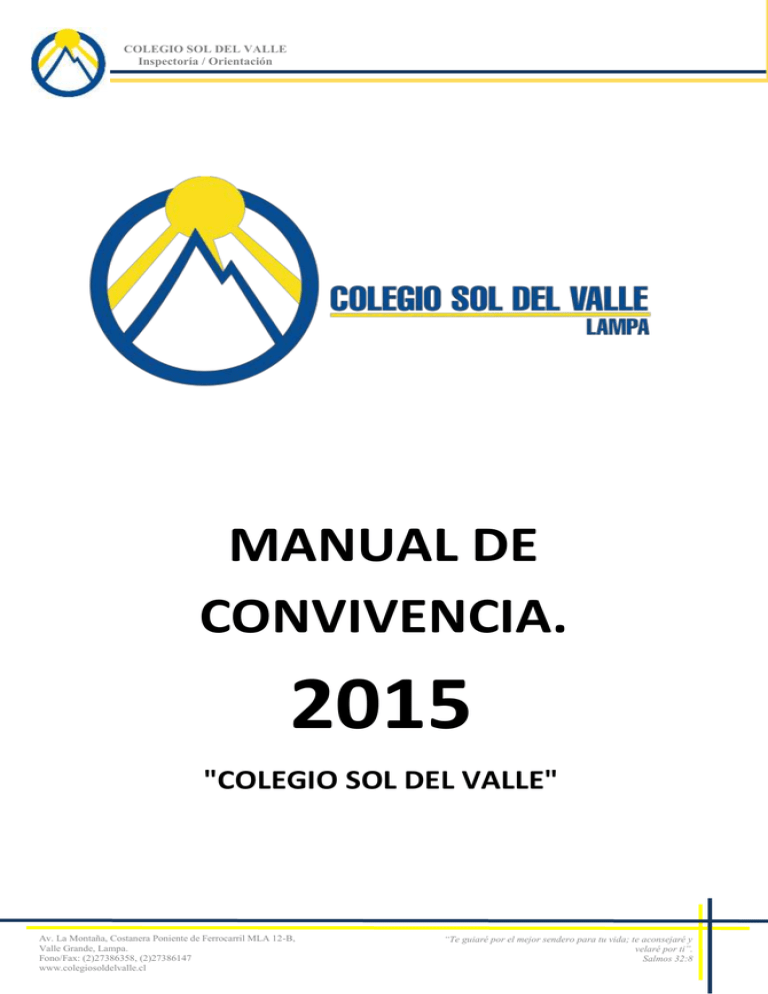 Manual De Convivencia 2015