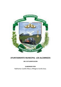 AYUNTAMIENTO MUNICIPAL  LOS ALCARRIZOS DIR. DE PLANIFICACION