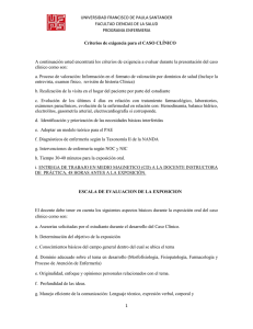 UNIVERSIDAD FRANCISCO DE PAULA SANTANDER FACULTAD CIENCIAS DE LA SALUD PROGRAMA ENFERMERIA