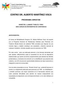 CENTRO DR. ALBERTO MARTÍNEZ VISCA PROGRAMA