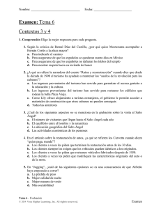 Examen: Tema 6 Contextos 3 y 4
