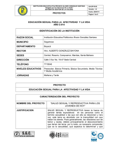 EDUCACIÓN SEXUAL - Institución Educativa Politécnico