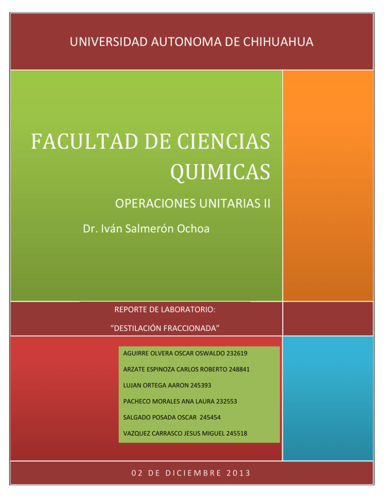 FACULTAD DE CIENCIAS QUIMICAS - FCQ