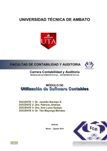 UNIVERSIDAD TÉCNICA DE AMBATO FACULTAD DE CONTABILIDAD Y AUDITORIA