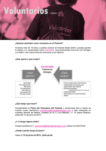 voluntario - Festival Internacional de Teatro Clásico de Almagro