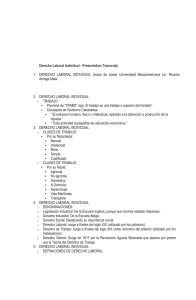 Derecho Laboral Individual