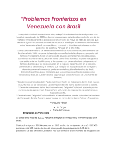 Problemas Fronterizos en Venezuela con Brasil