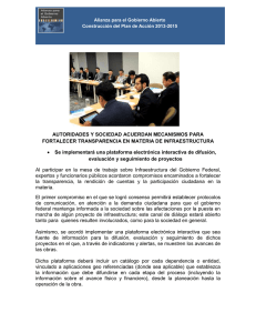 Comunicado de Prensa Infraestructura - AGA