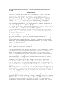 INFORME 2/2012, DE 22 DE FEBRERO, SOBRE POSIBILIDAD DE