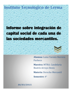 Informe sobre integración de capital social