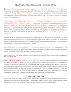 BENEFICIOS DEL CONSUMO DE LECHE DE SOYA: Para empezar