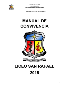 Manual de Convivencia - Liceo San Rafael de Belén