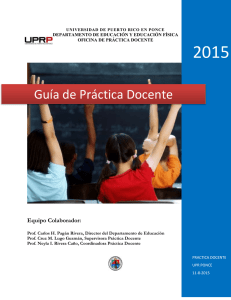 Guía de Práctica Docente - Práctica Docente UPR PONCE
