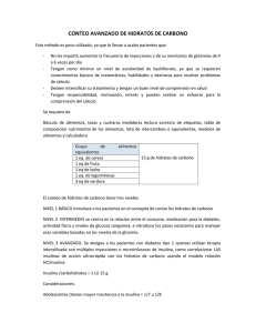 conteo avanzado de hidratos de carbono