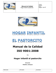 MANUAL DE CALIDAD HOGAR INFANTIL EL