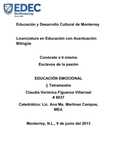 Educación y Desarrollo Cultural de Monterrey Licenciatura en