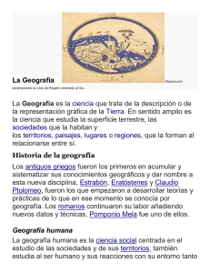 La Geografía Historia de la geografía Geografía