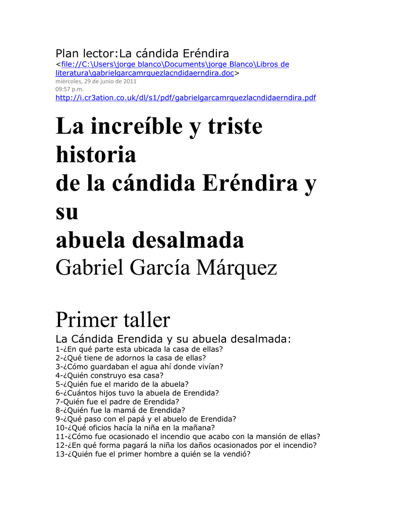 descargar la candida erendira y su abuela desalmada pdf