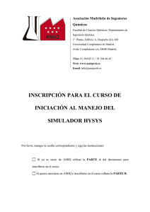 formulario de inscripción - Asociación Madrileña de Ingenieros