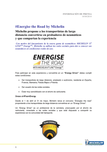Energise the Road by Michelin Michelin propone a los transportistas